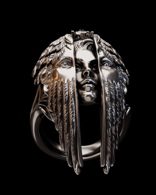 Icarus Ring – Winged Sculptural Sterling Silver Ring