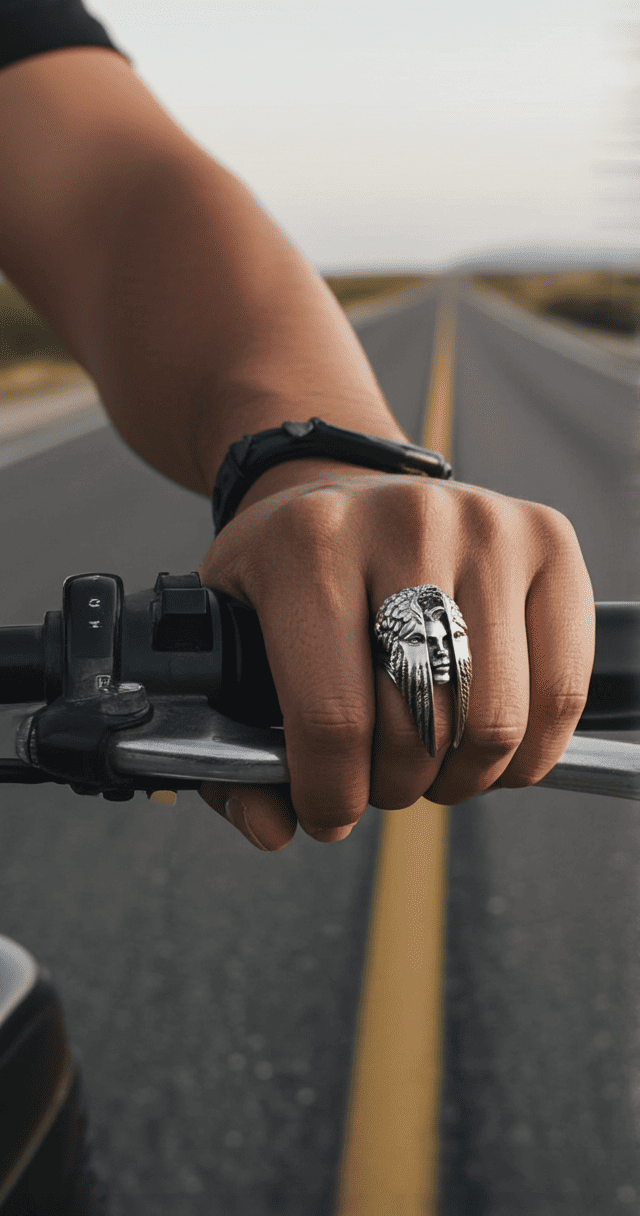 Icarus Ring – Winged Sculptural Sterling Silver Ring