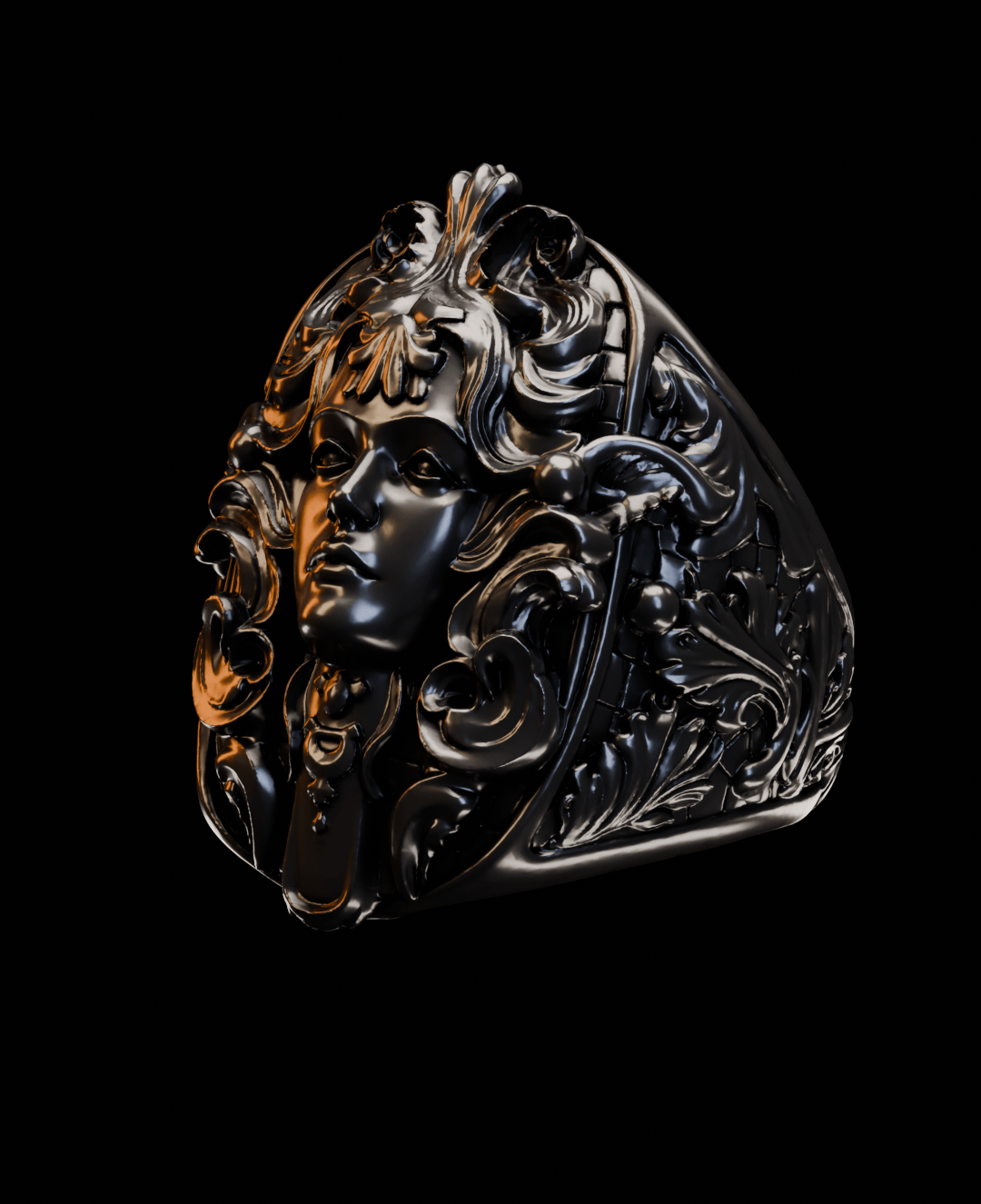 sculptural 925 sterling silver ring