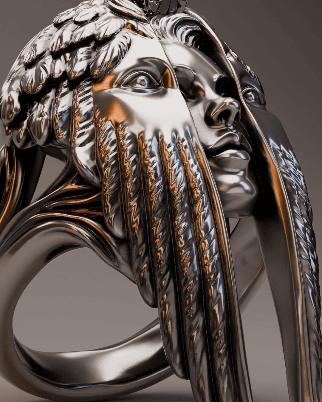 Icarus Ring – Winged Sculptural Sterling Silver Ring