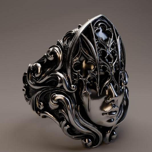 Soul Epiphany Ring – Sculptural 925 Sterling Silver Statement Ring