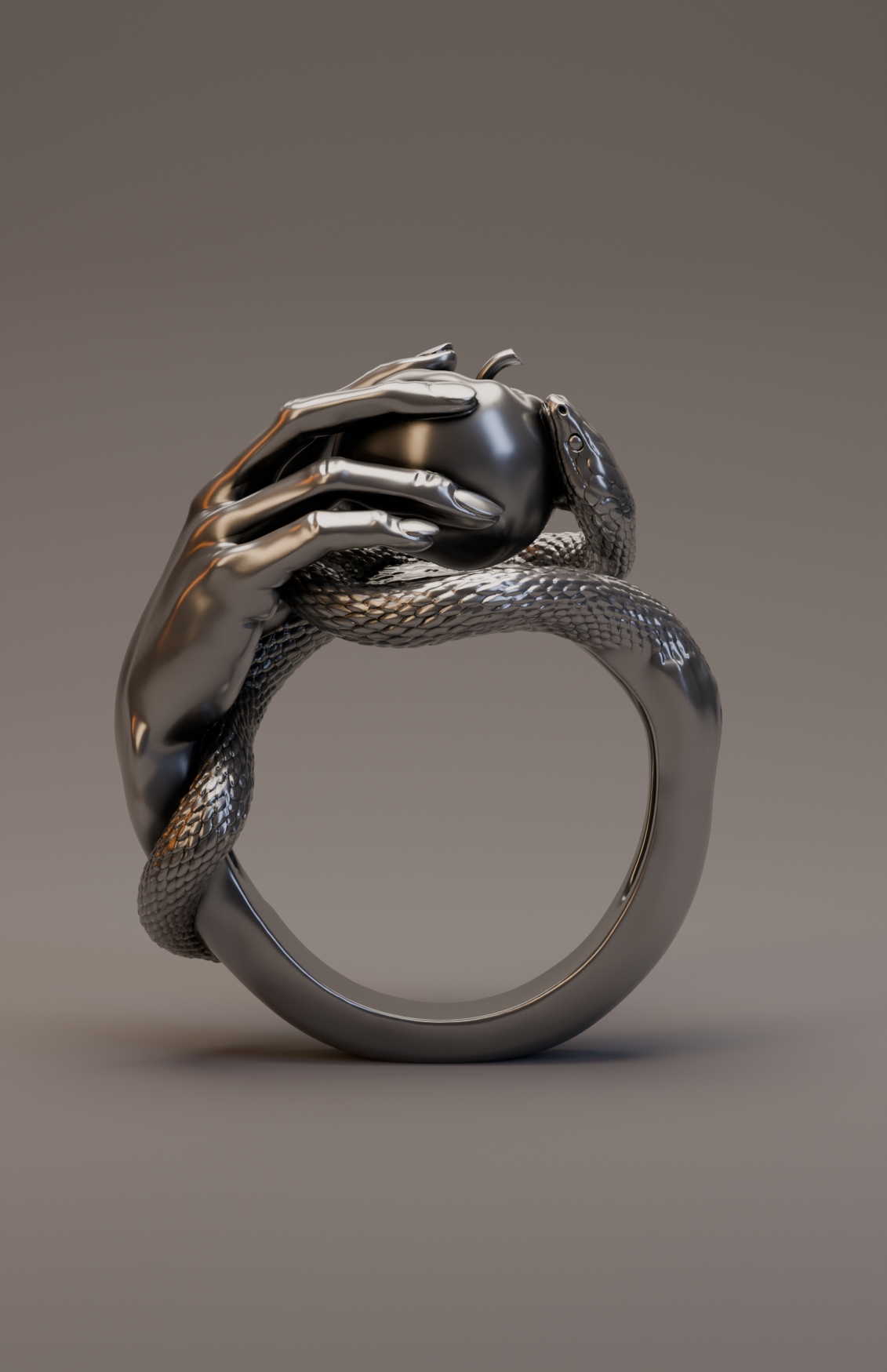 symbolic 925 silver ring representing desire and awakening